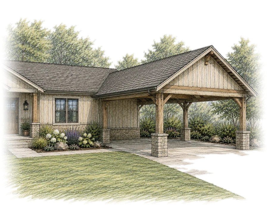 Attached Carports